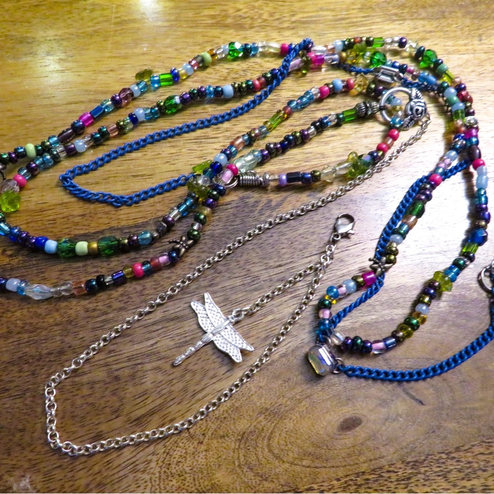 Dragonfly Garden Beaded Waist Chain